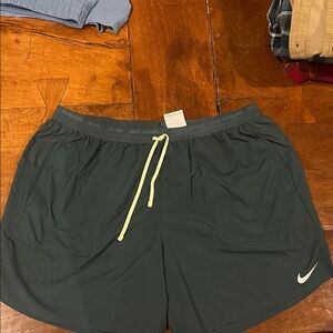 Nike Men's Dark Green Running Shorts